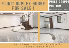 2 unit Duplex House For Sale inside Filinvest East Homes