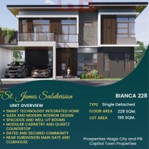 Single Detached Smart Home in St. James Subdivision