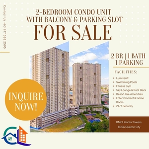 2 Bedroom Condo Unit with Parking slot Zinnia Towers FOR SALE on Carousell