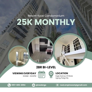 25K MONTHLY BI-LEVEL 2BR LIPAT AGAD RENT TO OWN CONDO IN PASIG on Carousell