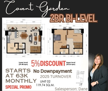 2BR BI-LEVEL RENT TO OWN CONDO COVENT GARDEN STA MESA NO DP on Carousell