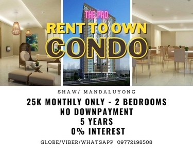 2BR READY MOVEIN 25K Monthly Mandaluyong BONI Condo RENT TO OWN Pioneer Woodlands 5% DP RFO Ortigas BGC EDSA on Carousell