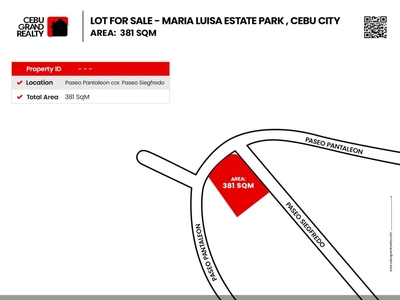 381 SqM Lot for Sale in Maria Luisa Park on Carousell
