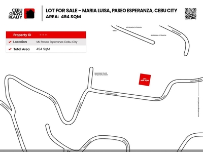 494 SqM Lot for Sale in Maria Luisa Park on Carousell