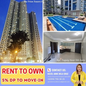 Affordable Rent to Own Condo Unit for Sale in BGC Taguig near Ayala MRT