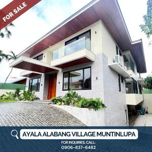 BRAND NEW 6 BEDROOM HOUSE AND LOT FOR SALE AT AYALA ALABANG VILLAGE