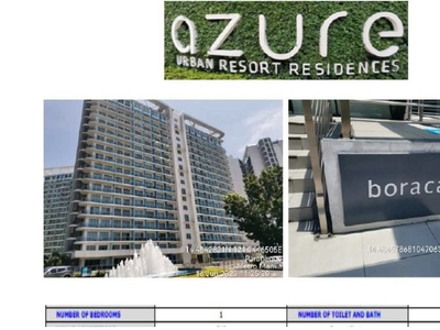 Condo for Sale in Azure Urban Residences-Boracay Tower Paranaque on Carousell
