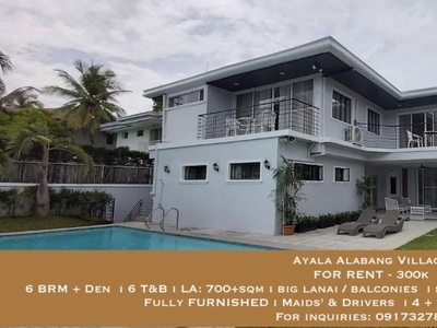 **direct listing** Ayala Alabang Village 6br Fully FURNISHED swimming pool for rent on Carousell