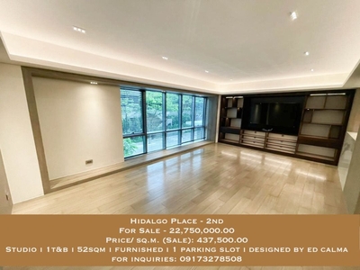 **direct listing** Hidalgo Place - 2nd floor Studio Furnished for sale on Carousell
