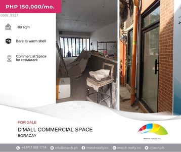 For Rent: Commercial Space for Restaurant near D Mall at Malay Boracay