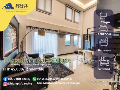 for rent : mckinley hill(tuscany private estate) on Carousell