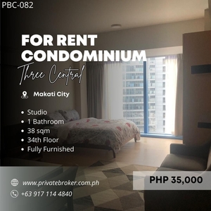 For Rent Studio Type in Three Central on Carousell