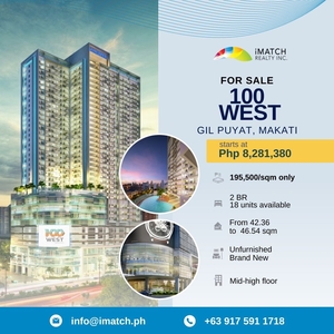 For Sale: 2BR Units at 100 West Makati