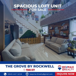 ️ For Sale: 3-Bedroom Loft Unit in The Grove by Rockwell