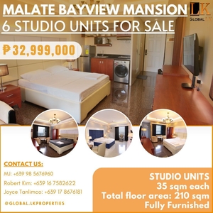 FOR SALE: 6 STUDIO UNITS MALATE BAYVIEW MANSION on Carousell