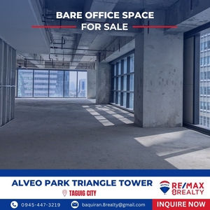 For Sale: Bare Office Space in Alveo Park Triangle Tower