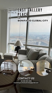 For Sale Corner Unit East Gallery Place 2 Bedroom Unit in BGC near West Gallery Place Maridien Verve Arya Residences Trion Tower One Mckinley Place Two Serendra One Serendra Park Triangle Pacific Plaza 8 Forbestown Road Bellagio The Suites Horizon Homes on Carousell