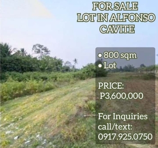 FOR SALE LOT IN ALFONSO CAVITE on Carousell