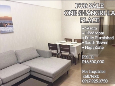 FOR SALE ONE SHANGRI-LA PLACE 1-BEDROOM CONDO UNIT on Carousell