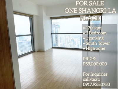 FOR SALE ONE SHANGRI-LA PLACE 3-BEDROOM CONDO UNIT on Carousell