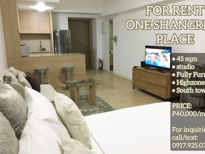 FOR SALE ONE SHANGRI-LA PLACE STUDIO CONDO UNIT on Carousell