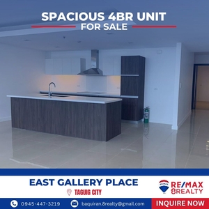 ️ For Sale: Spacious 4BR Unit in East Gallery Place