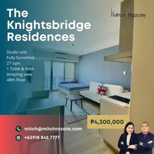 Fully Furnished Foreign-Owned Studio Unit For Sale at Knightsbridge Residences on Carousell