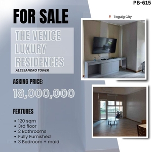 High Ceiling 3 Bedroom in Venice Luxury Residences for Sale on Carousell