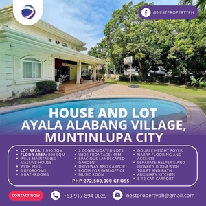 House and Lot Ayala Alabang Village
