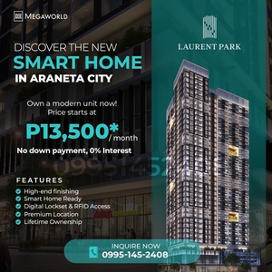 Laurent Park latest Smart Condo in Araneta City Cubao by Megaworld NO DP! 0% INTEREST! on Carousell