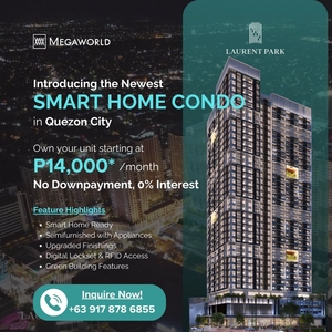 No Downpayment Best Deal Preselling Condo in Quezon City for Sale QC Laurent Park Megaworld Cubao Araneta City on Carousell