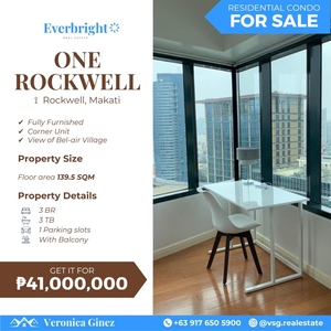 One Rockwell Makati | 3BR Unit For Sale/Rent on Carousell