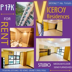 P 17K VICEROY RESIDENCES MCKINLEY HILL TAGUIG STUDIO FOR RENT on Carousell