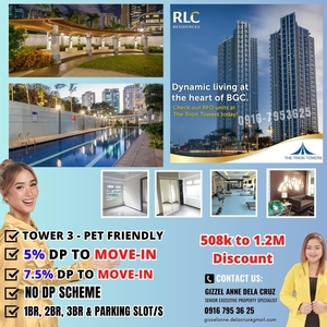 Pet Friendly 3 bedroom Condo unit with Balcony For Sale in Taguig BGC AT Trion Towers 3 near SM Aura and St. Lukes on Carousell