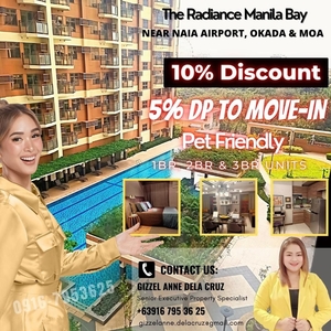Pet Friendly Rent to Own RFO 1 bedroom Condo Unit For Sale in Roxas Blvrd Pasay near BSP