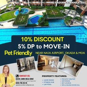 Rent to Own 5% DP to Move-in 1 bedroom condo unit for sale at Radiance Manila Bay in Roxas Blvrd Pasay Near Airport on Carousell