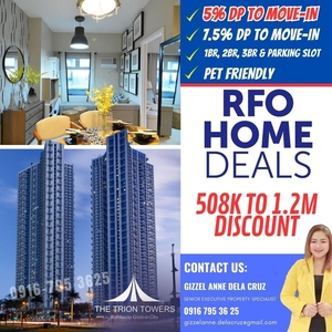 Rent to Own Pet Friendly Condo for sale in BGC Taguig near SM Aura and High Street at The Trion Towers on Carousell