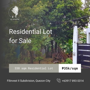 Residential Lot for Sale in Filinvest II