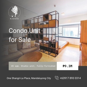 Studio Unit for Sale in One Shangri-La Place