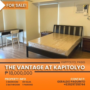 The Vantage at Kapitolyo | Kapitolyo Pasig 3BR Condo | Near Capitol Commons