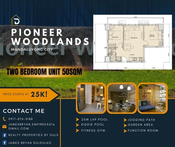 TWO BEDROOM UNIT FOR SALE NEAR BGC ORTIGAS | PIONEER WOODLANDS on Carousell