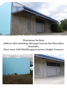 Warehouse for Lease - San Marcelino Zambales near Subic North on Carousell