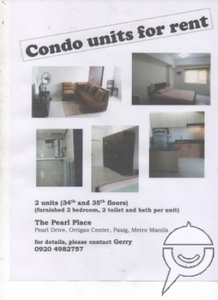 2 bedroom with 2 toilet and bath condo unit for rent
