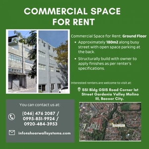 Commercial Space for Rent (Molino III, Bacoor City)