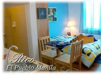 El Pueblo condo for rent near Sta Mesa Manila - php 8,500