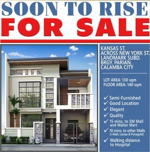 For sale 4 Bedrooms 140 sqm in Brgy Parian, Calamba City