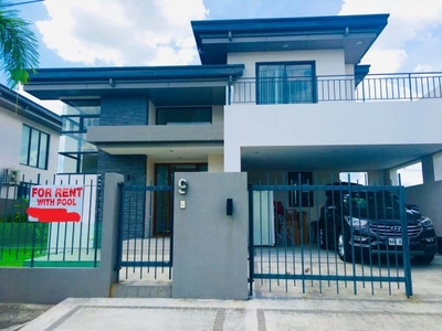 FullFurnished 3BR House & Lot with swimming pool FOR RENT in Angeles City, Pamp.