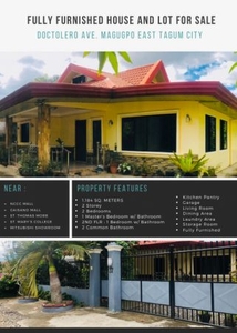 Fully Furnished House and Lot for Sale