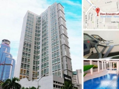Furnished 1BR Condo for Rent in Eton Emerald Loft Ortigas with Balcony