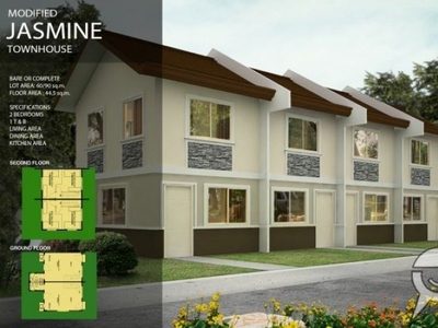 House And Lot For Sale In Binangonan Rizal-Townhouse Jasmine Model